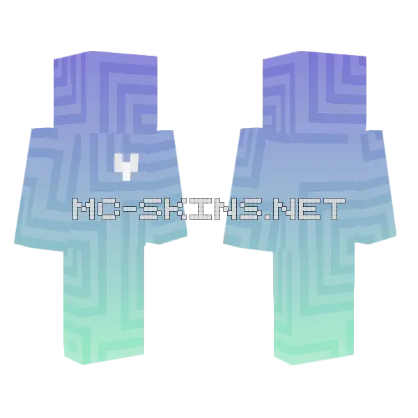 Gradient Skin Minecraft skin, front and back