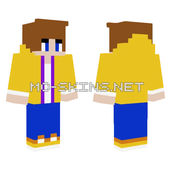 Grakis Minecraft skin, front and back