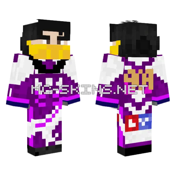 Grand Prix 909 Minecraft skin, front and back