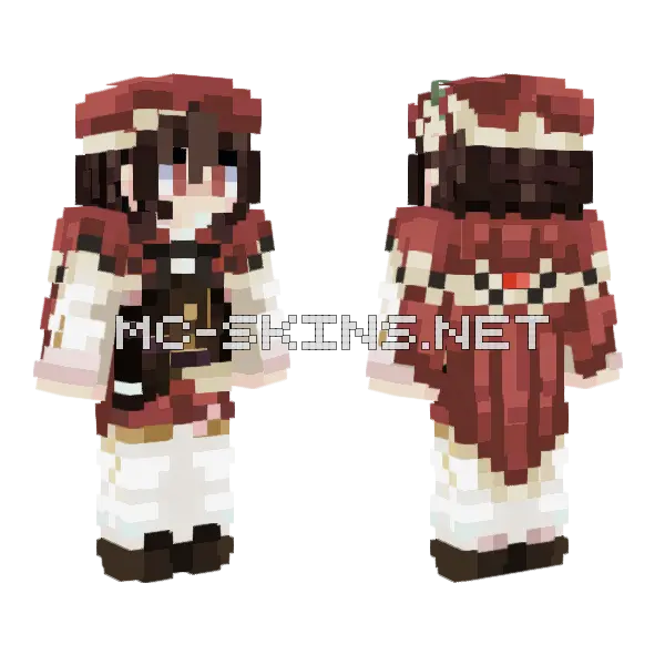 Grande Minecraft skin, front and back