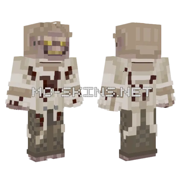 Grandpa Minecraft skin, front and back