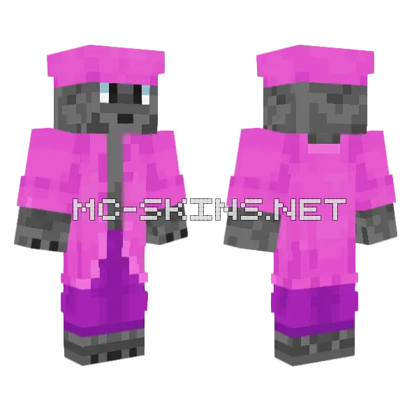 Granny Wolf Minecraft skin, front and back