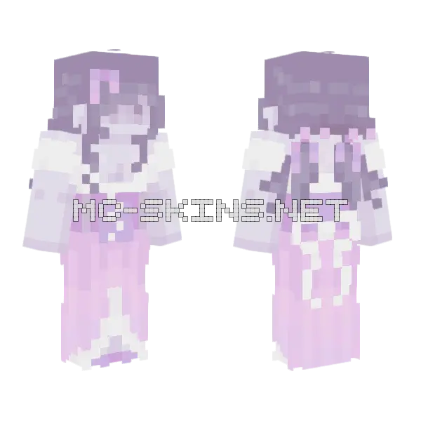 Grape Jelly Minecraft skin, front and back