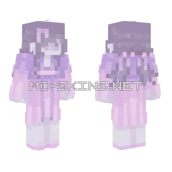 Grape Jelly Minecraft skin, front and back