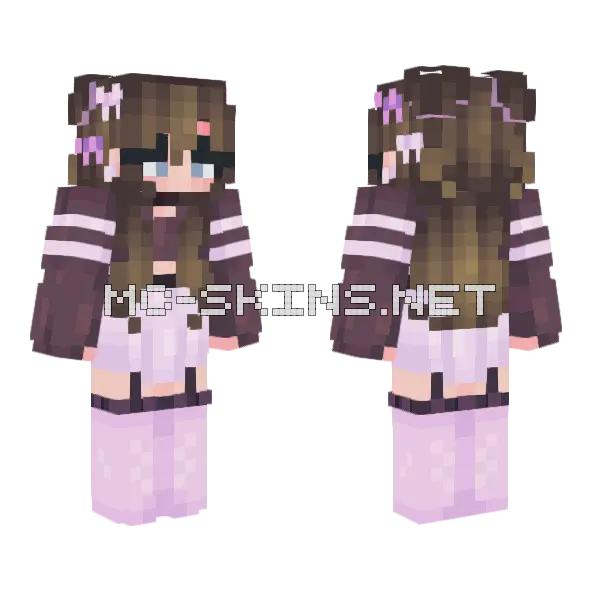 Grape Soda Rce Minecraft skin, front and back