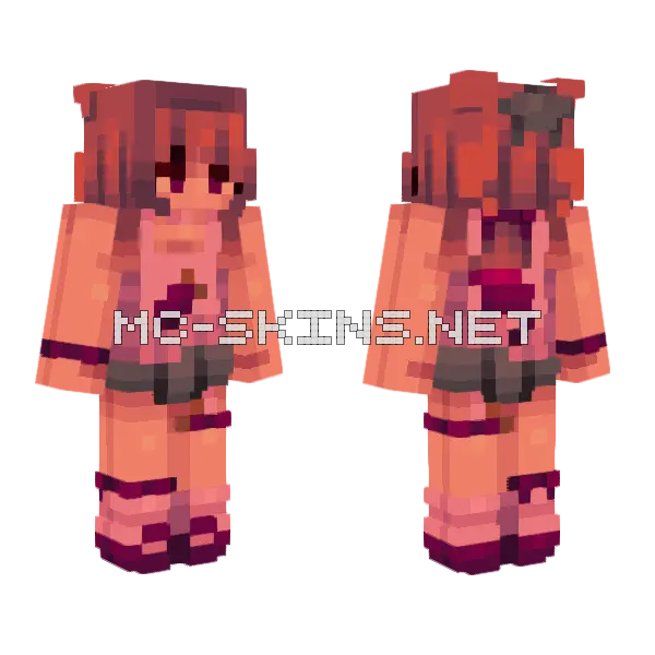 Grape Stand Minecraft skin, front and back