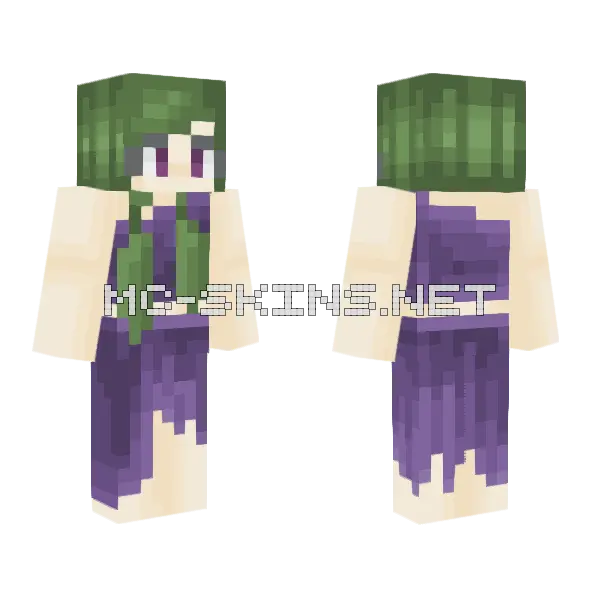 Grapes Rce Minecraft skin, front and back