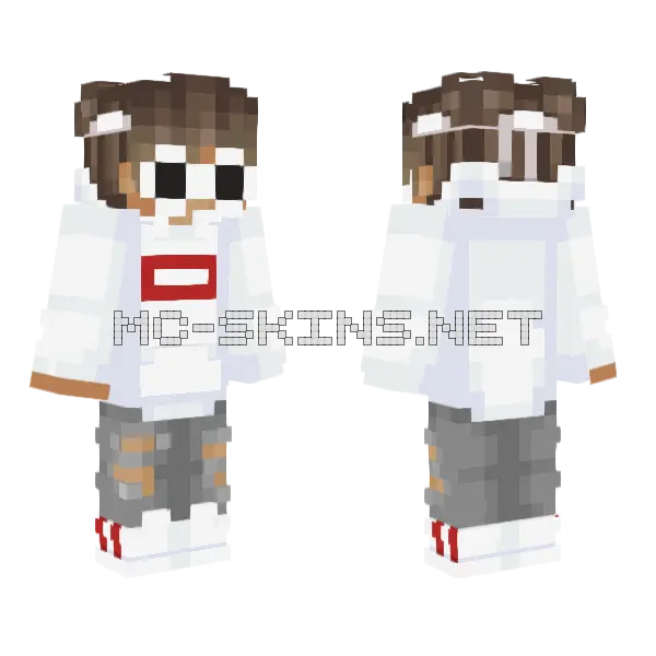 Grapjuic Re Edit Isxiah Official Skin Minecraft skin, front and back