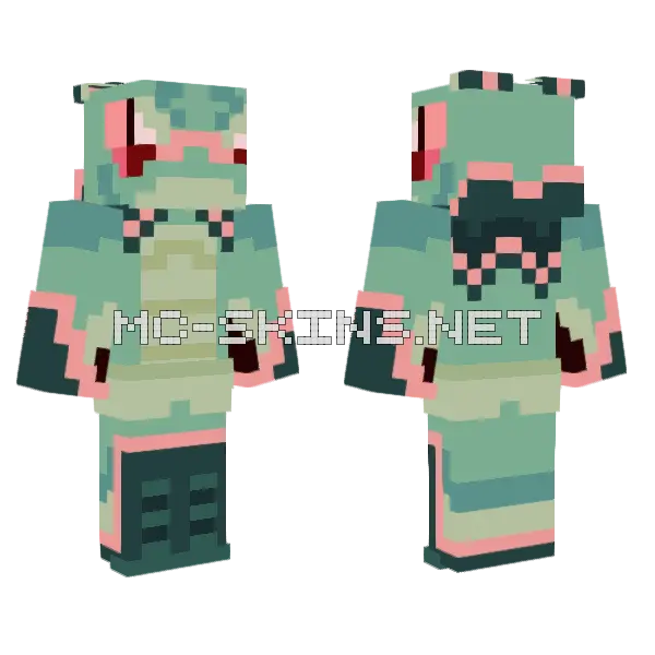 Grappler Monster Minecraft skin, front and back