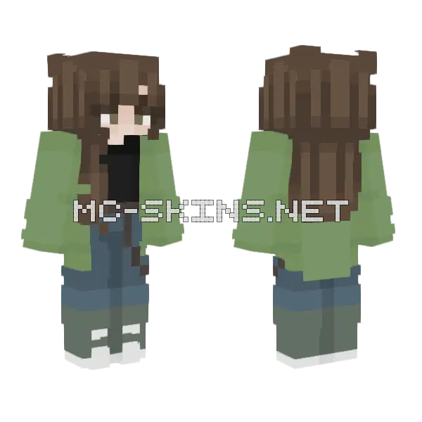 Grassy Boy Minecraft skin, front and back
