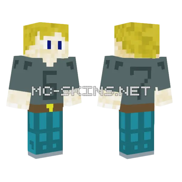 Gray Hippo Skin Minecraft skin, front and back