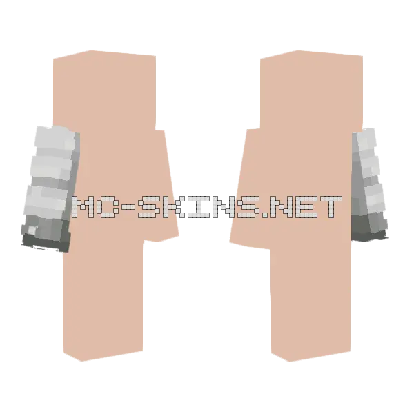 Gray Robot Arm, front and back