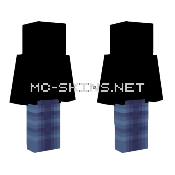 Grayish Blue Fade Pants Minecraft skin, front and back