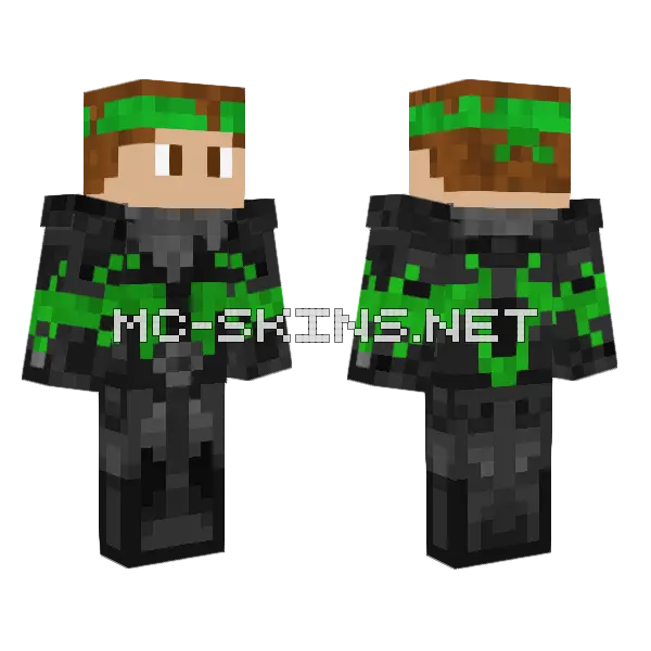 Grayphen S Superhero Minecraft skin, front and back