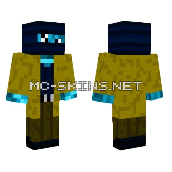 Great Iceman Operation Minecraft skin, front and back