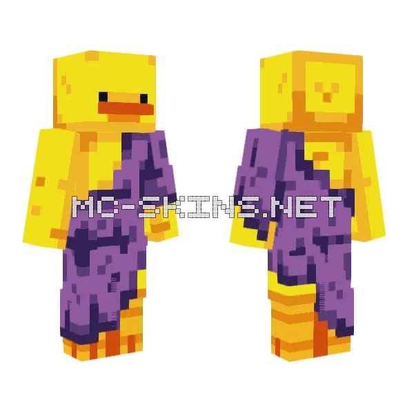 Greek Duck Minecraft skin, front and back