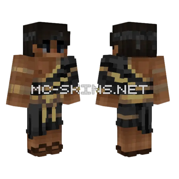 Greek Warrior Skin Minecraft skin, front and back