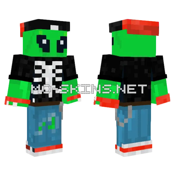 Alien Dude Reupload, front and back
