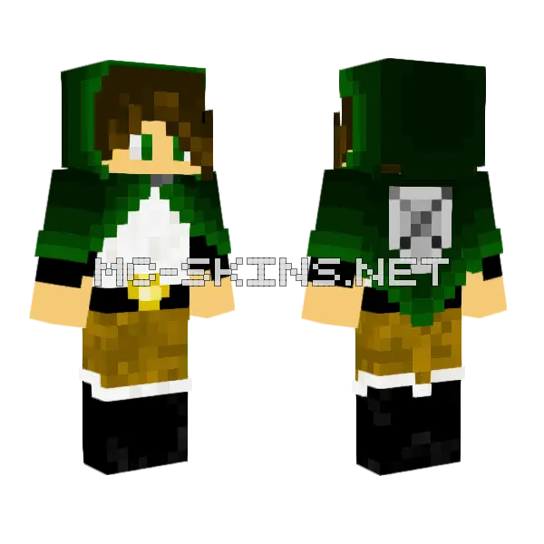 Green Archer Skin Minecraft skin, front and back