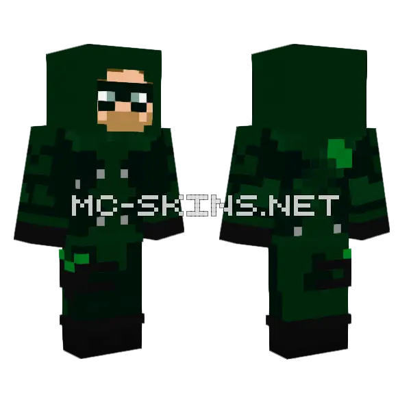 Green Arrow Skin Minecraft skin, front and back
