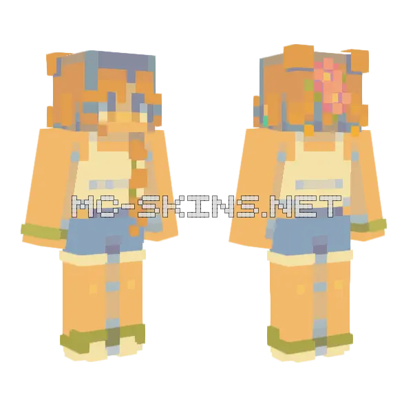 Green Bean Rce Minecraft skin, front and back