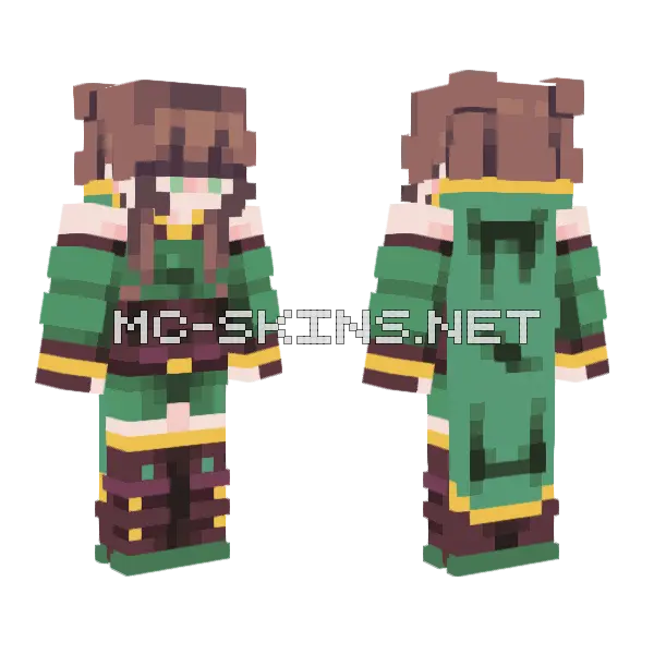 Green Been Ce Minecraft skin, front and back