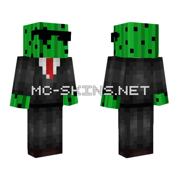 Green Cactus Skin Minecraft skin, front and back