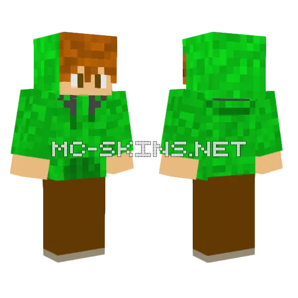 Green Camouflage Explorer, front and back