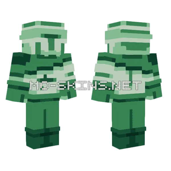 Green Knight Armor, front and back