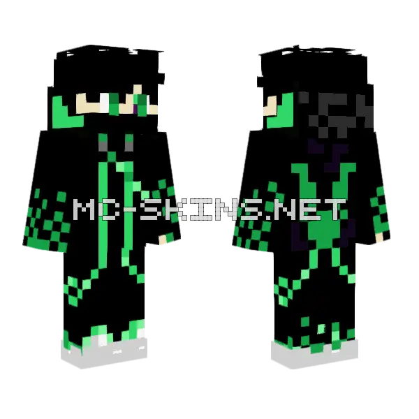 Green Circuit Suit, front and back