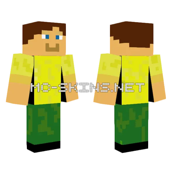 Green Cowboy Outfit, front and back