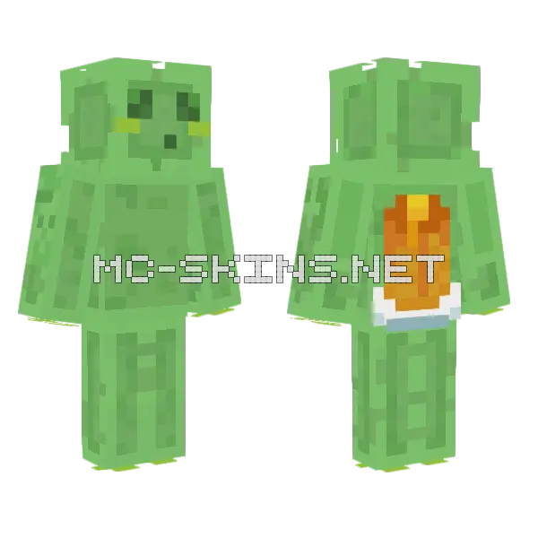 Green Creature, front and back