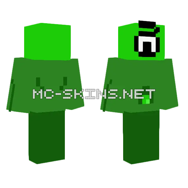 Green Creature, front and back