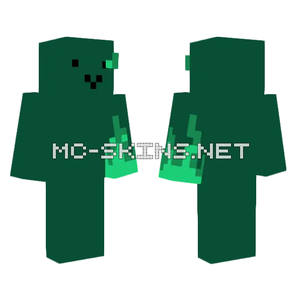 Green Creature Outfit, front and back