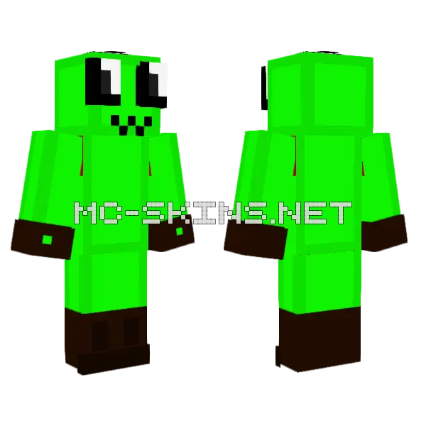 Green Creeper Buddy, front and back