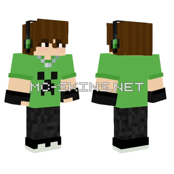 Creeper T-Shirt Boy, front and back