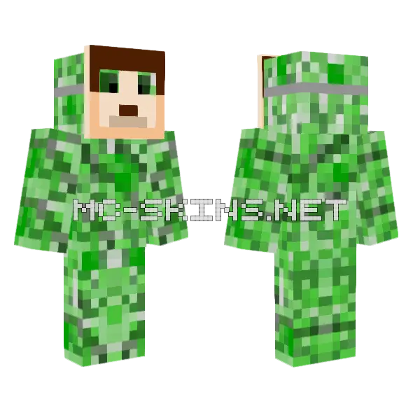 Green Creeper Suit, front and back