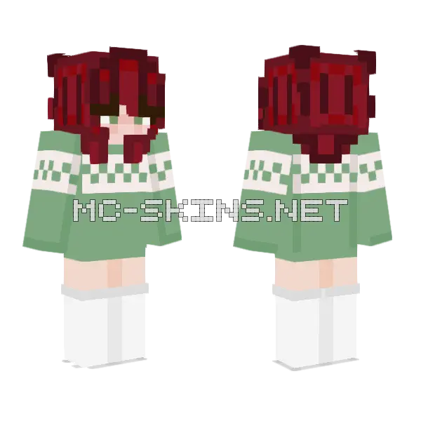 Green Crocodile Skin Minecraft skin, front and back