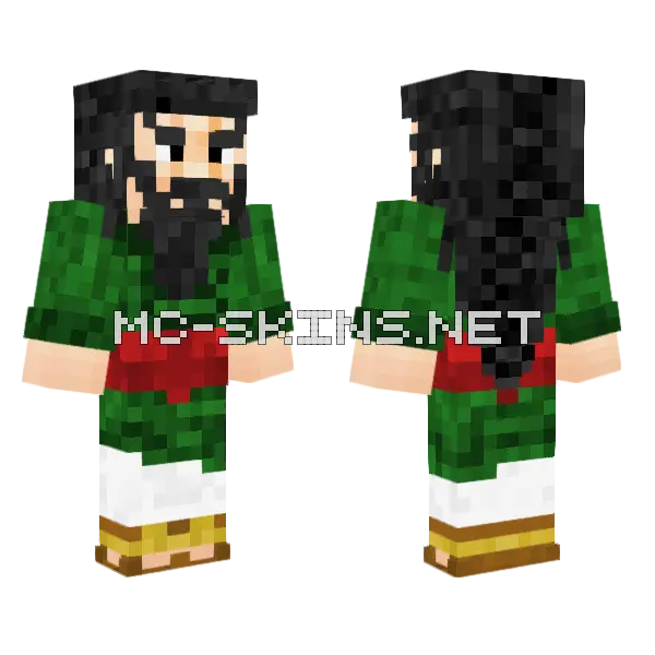 Green Elf Outfit, front and back