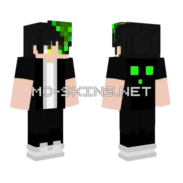 Green Eyed Hacker, front and back