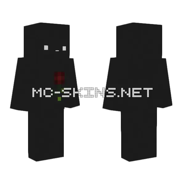 Green Eyed Monster Minecraft skin, front and back