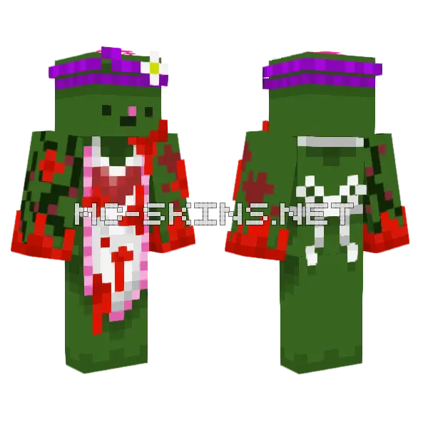 Green Forest Creature, front and back