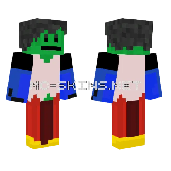 Green Froggy Suit, front and back