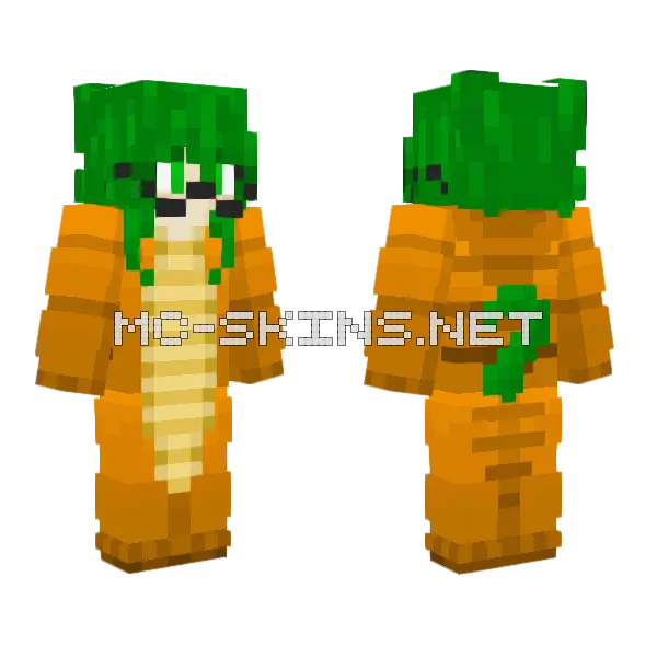 Green Gecko Boy, front and back