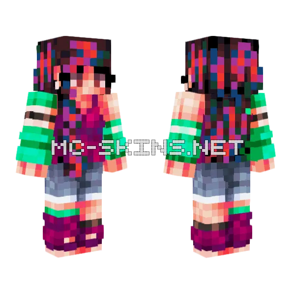Green Goop Skin Minecraft skin, front and back