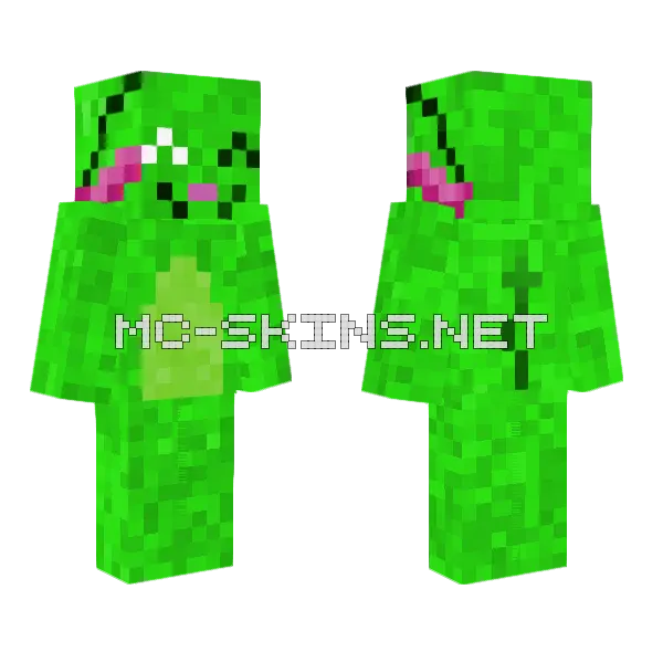 Green Grass Creature, front and back