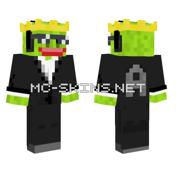 Green Hat Character, front and back