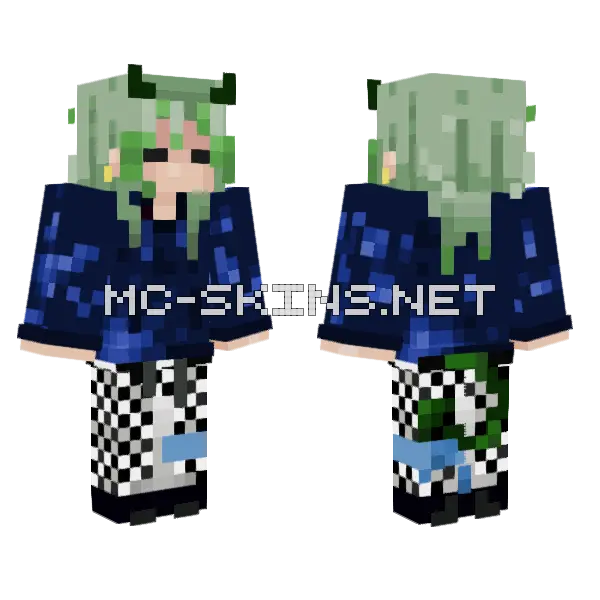 Green Hooded Figure, front and back