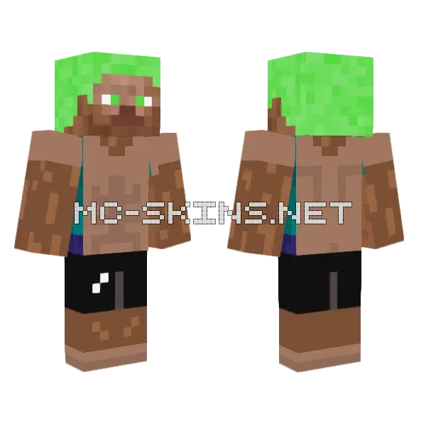 Green Hooded Figure, front and back