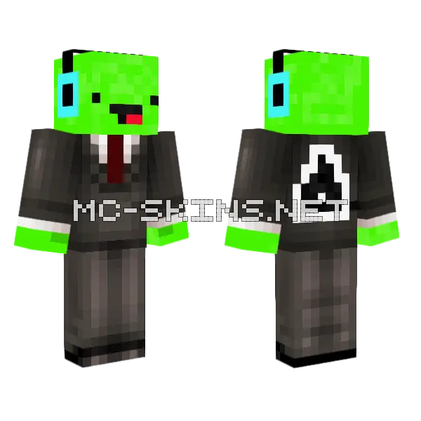 Green Hoodie Gamer, front and back